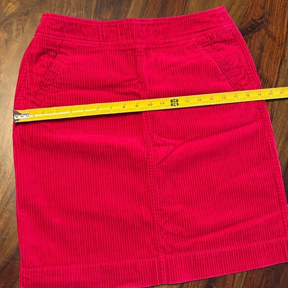 Women's CHADWICKS of BOSTON Red Corduroy Skirt- Sassy Hot! Size 6 - Picture 10 of 11